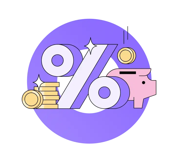 Savings with interest