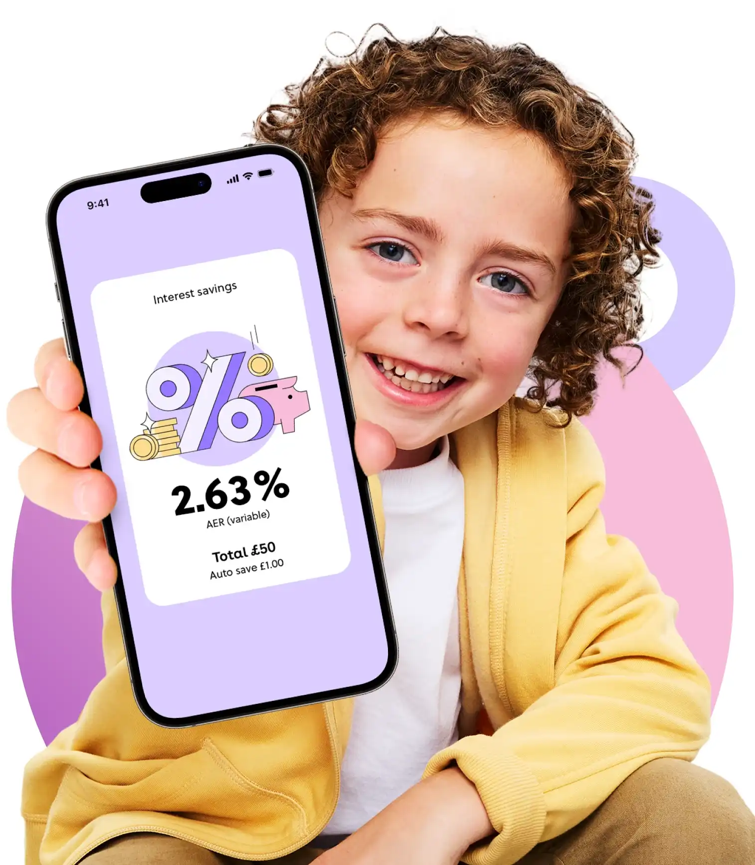 Save: With customisable savings goals & interest on savings