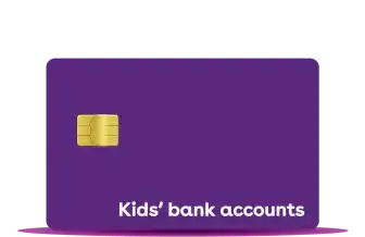 Generic purple kids bank card